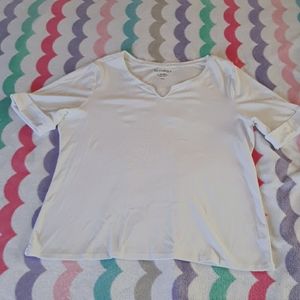 Plus size White Ellen Tracy Shirt
